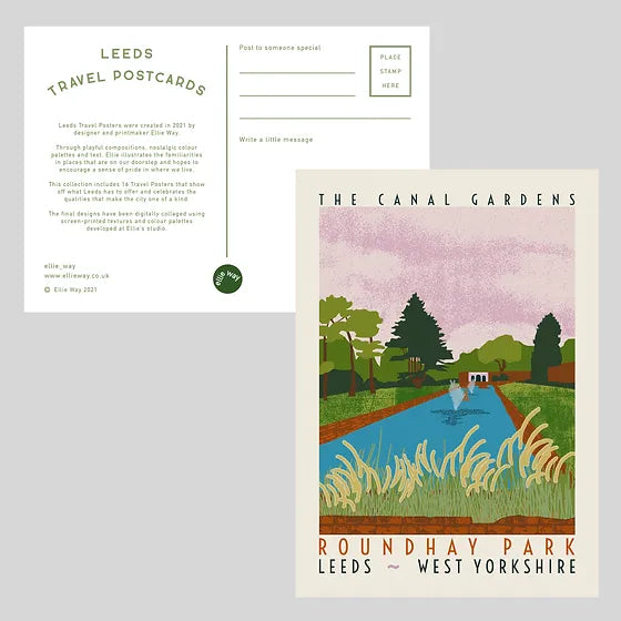 Roundhay Park Leeds Postcard by Ellie Way