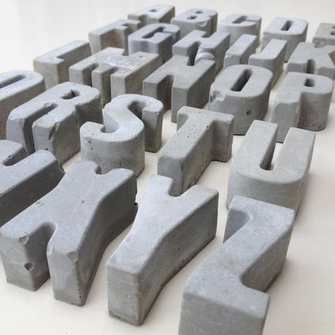 Concrete Letters F