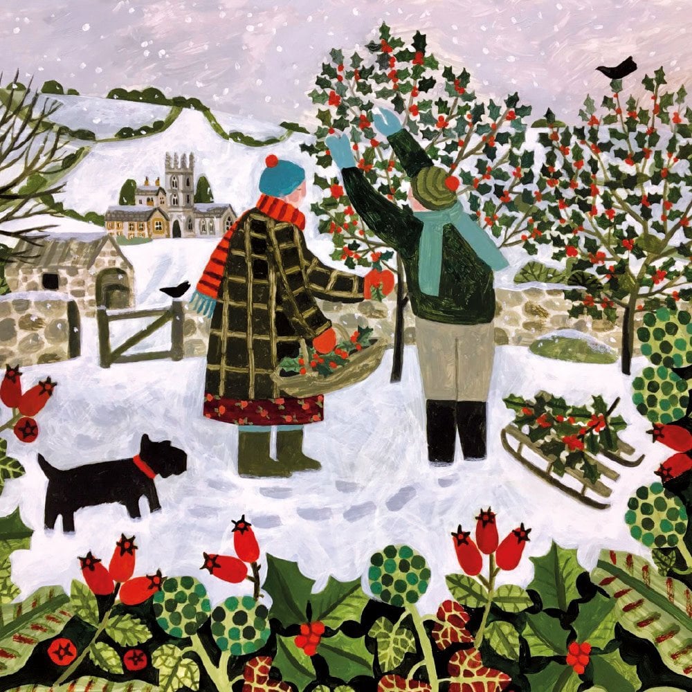 Gathering The Holly Christmas Card Pack