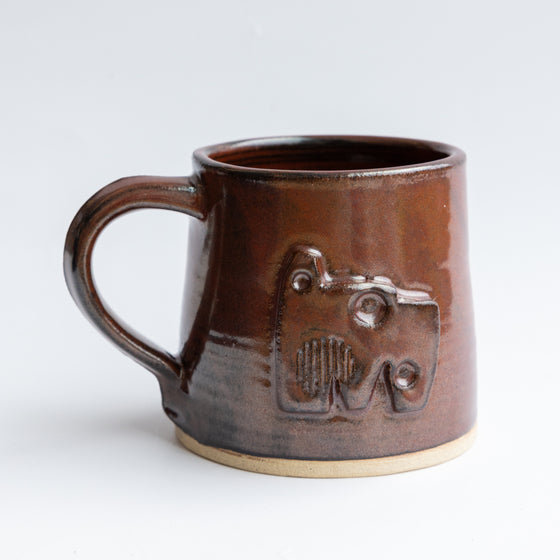 The Hepworth Wakefield Rust Mug by Little Wren Pottery