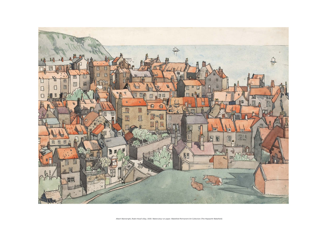 Albert Wainwright, Robin Hood's Bay, 1930 - A3 Print