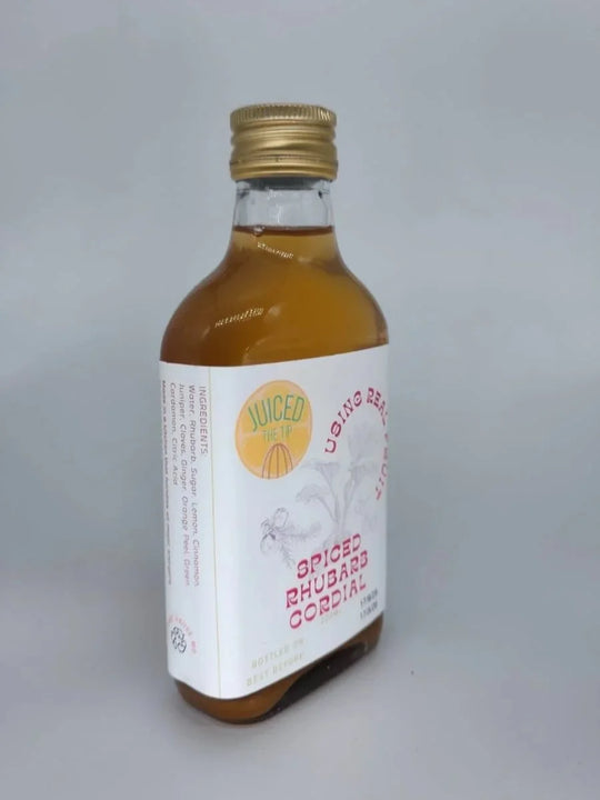 Spiced Rhubarb Cordial by Juiced the Tip