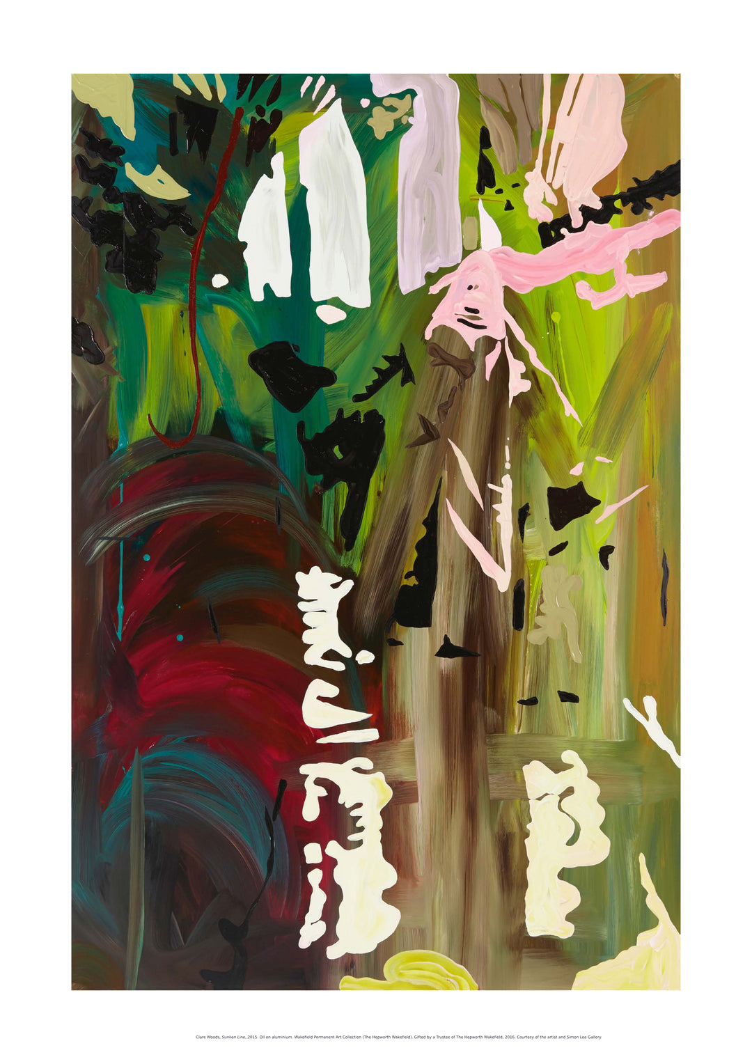 Clare Woods, Sunken Line, 2015 - A2 Print