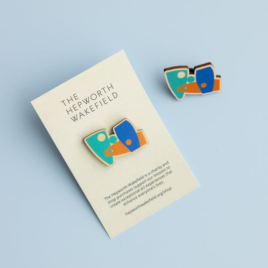 The Hepworth Wakefield Wooden Pin Badge