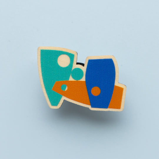 The Hepworth Wakefield Wooden Pin Badge
