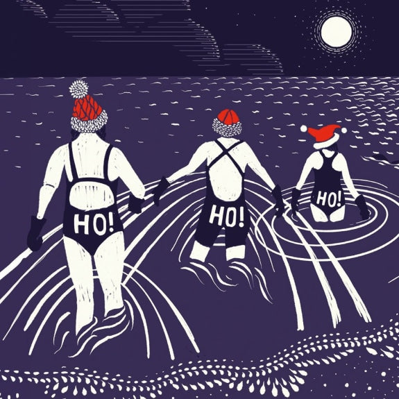 Festive Dip Christmas Card Pack