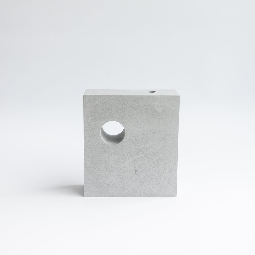 Hepworth Block Vase, Dark Grey