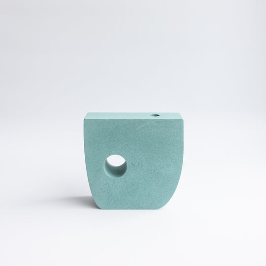 Hepworth Block Vase, Green Stackable Short