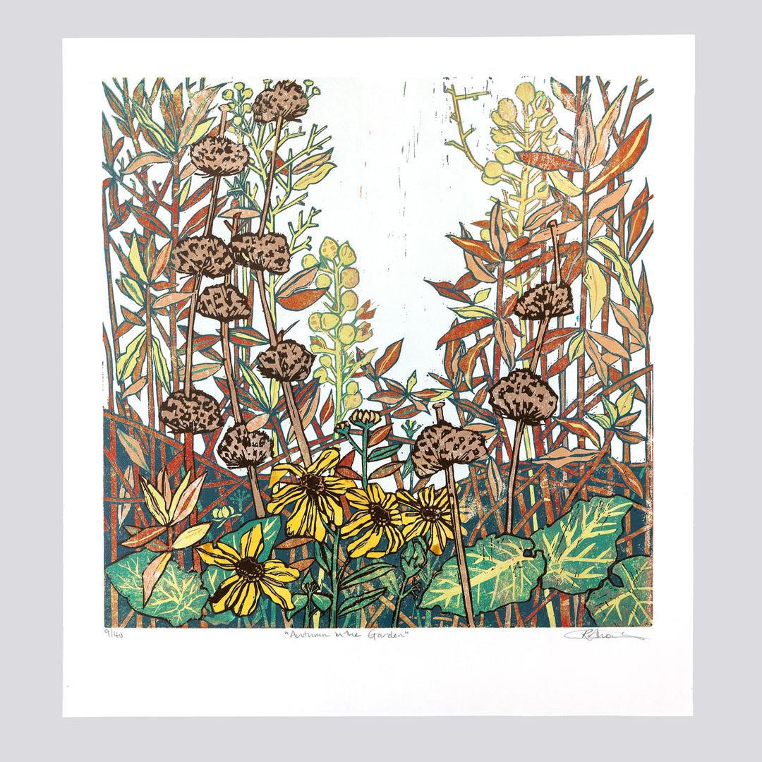 Autumn in the Garden by Rachel Knowles