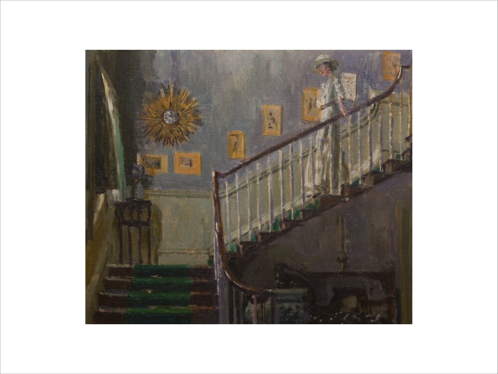 Walter Richard Sickert, Ethel Sands Descending the Staircase at Newington, c.1920