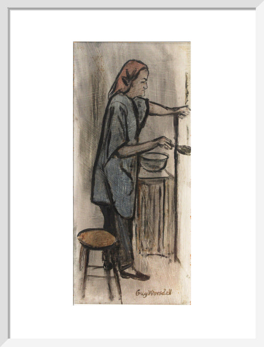 Guy Worsdell, Barbara Hepworth in her Workshop, 1970