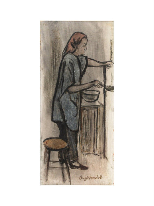 Guy Worsdell, Barbara Hepworth in her Workshop, 1970