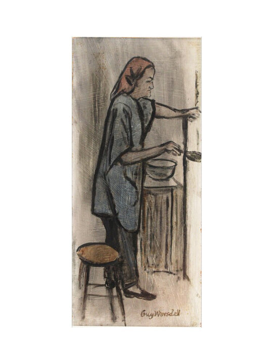 Guy Worsdell, Barbara Hepworth in her Workshop, 1970