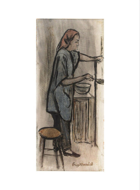 Guy Worsdell, Barbara Hepworth in her Workshop, 1970