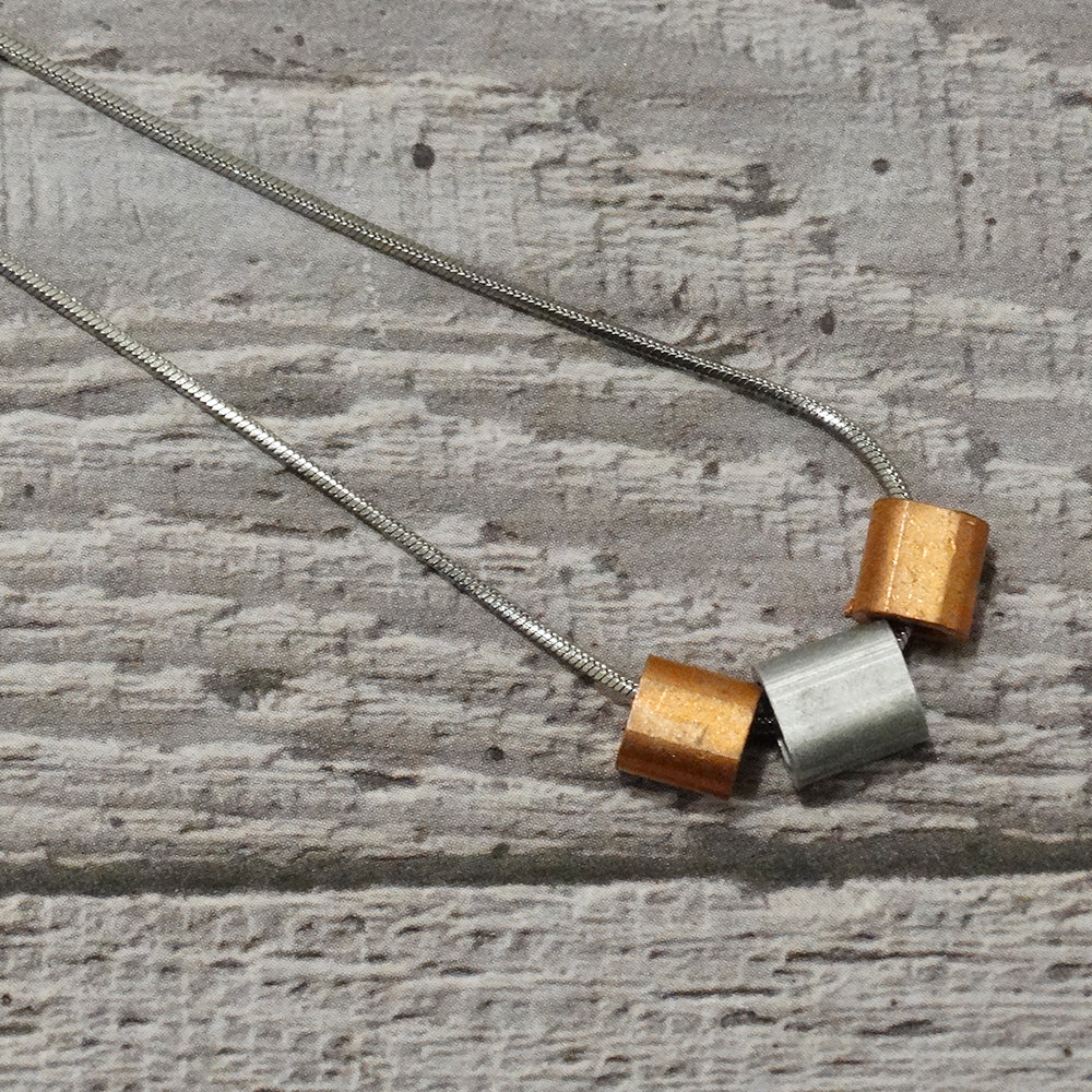 Steel Ferrule Marina Necklace by Factory Floor Jewels