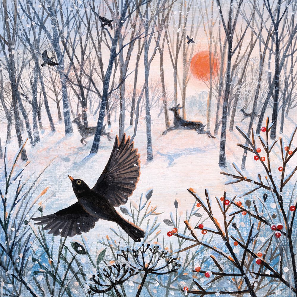 Woodland Sundown Christmas Card Pack