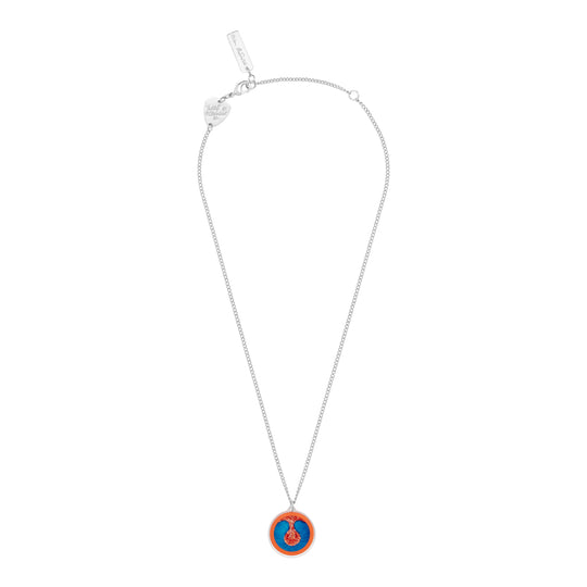 Tatty Devine X Helen Chadwick Wreaths To Pleasure Pendant Teal and Coral