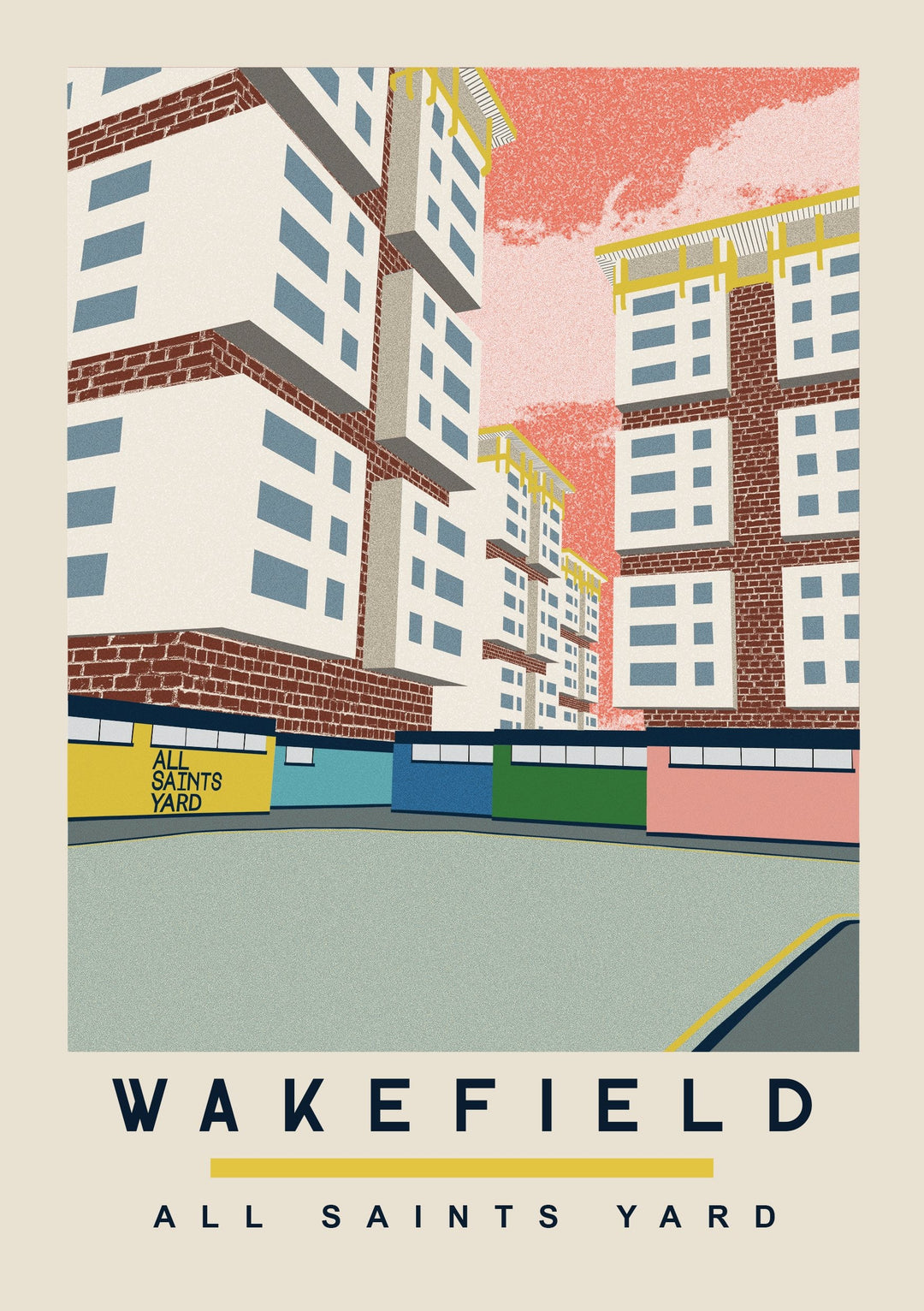 All Saints Yard (A3) by Ellie Way