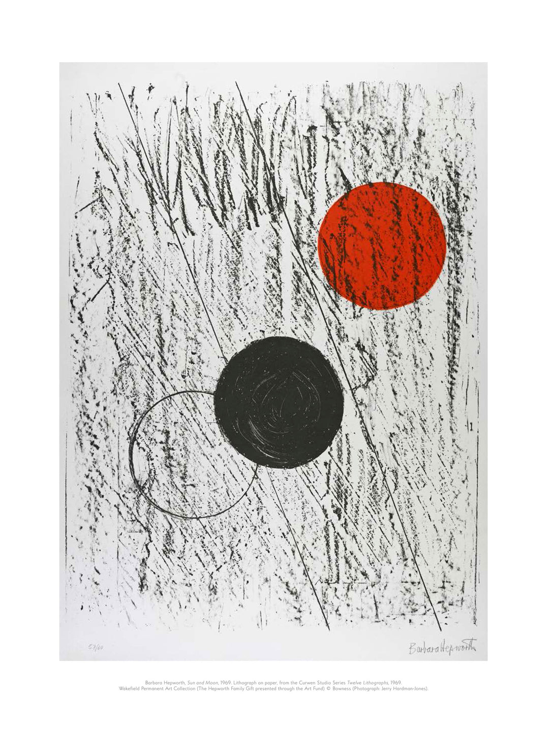 Sun and Moon Mini Print by Barbara Hepworth