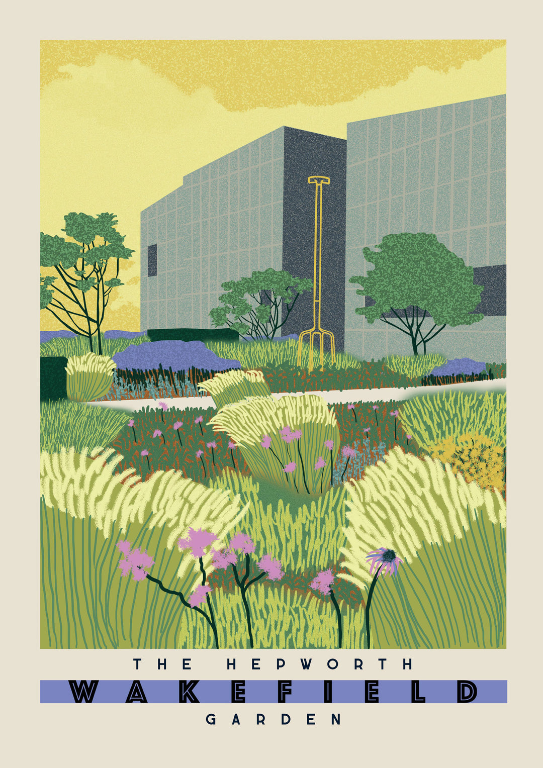 The Hepworth Wakefield Garden (A3) by Ellie Way