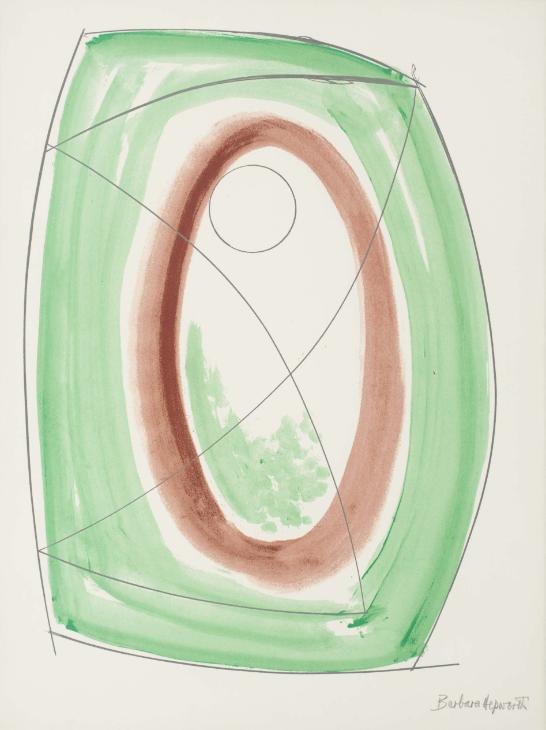 November Green Mini Print by Barbara Hepworth