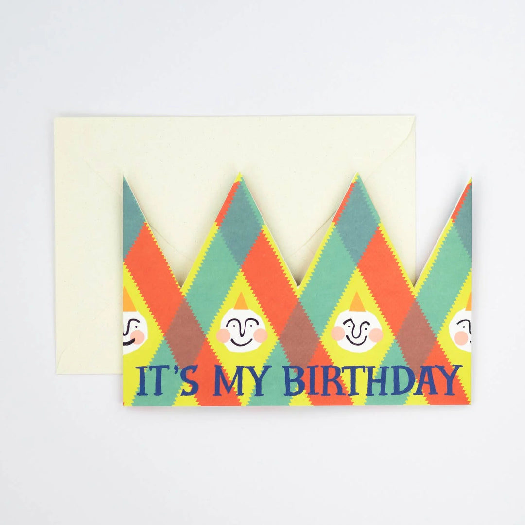 Its My Birthday Party Hat Card