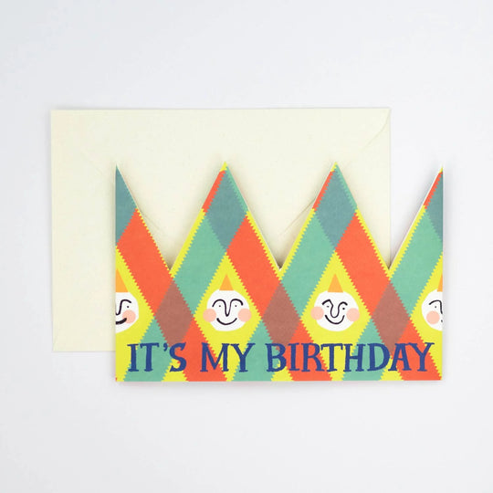 Its My Birthday Party Hat Card