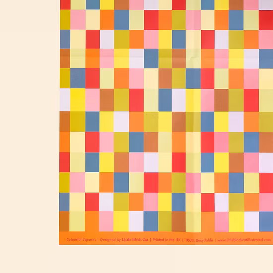 Colourful Squares Gift Wrap