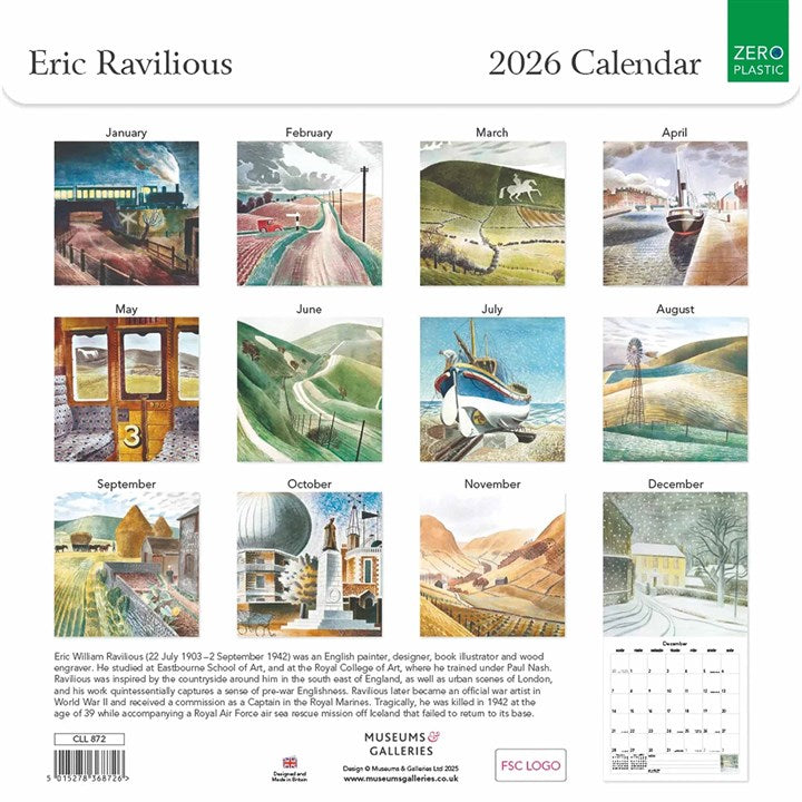 2026 ERIC RAVILIOUS CALENDAR – The Hepworth Wakefield Shop