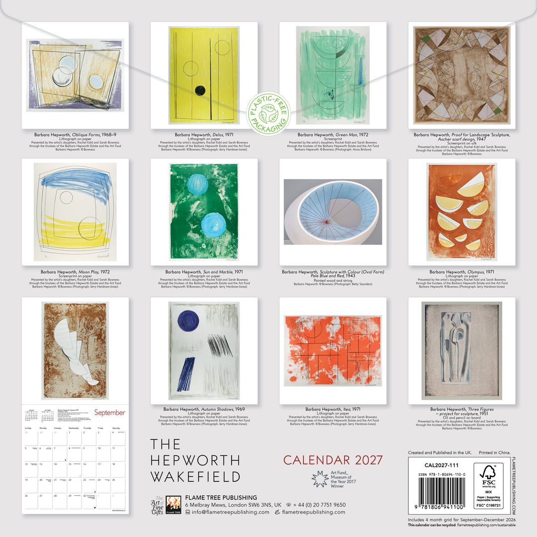 The Hepworth Wakefield Wall Calendar 2027