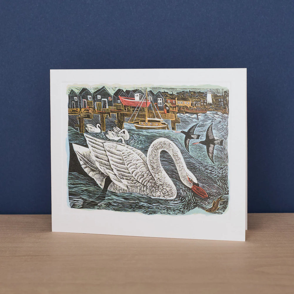 Southwold Swan Greetings Card