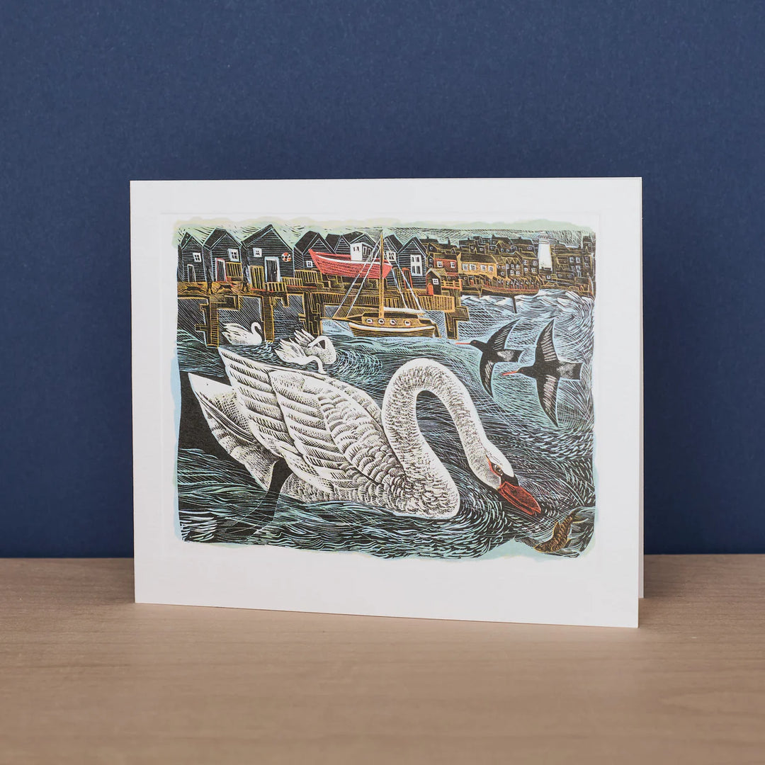 Southwold Swan Greetings Card