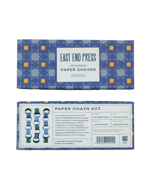 Blue Paper Chain Kit by East End Press