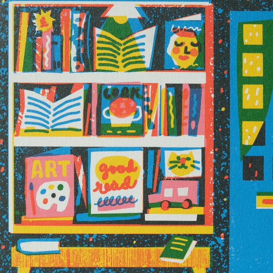 Book Shop Shaped Card