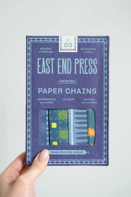 Paper Chain Kit by East End Press - Blue & Yellow