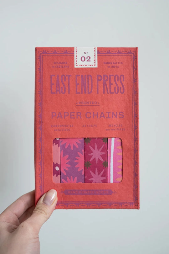 Paper Chain Kit by East End Press - Pink & Red