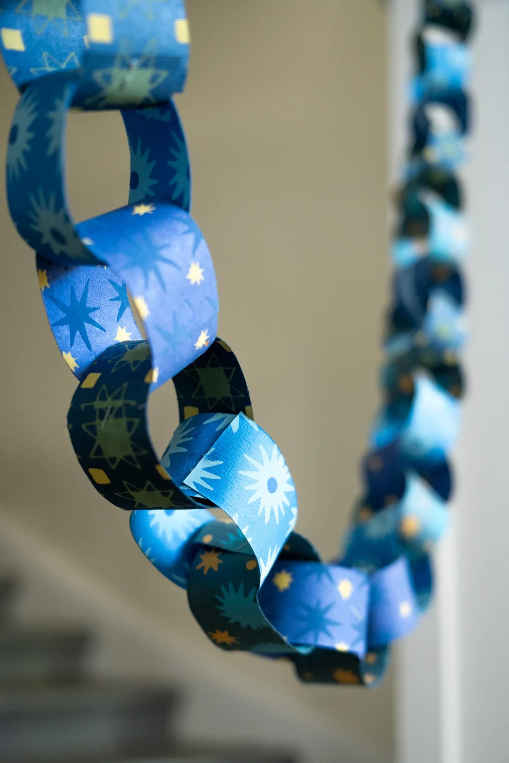 Paper Chain Kit by East End Press - Blue & Yellow