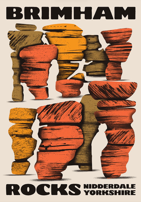 Brimham Rocks Greetings Card by Tall Paul Kelly