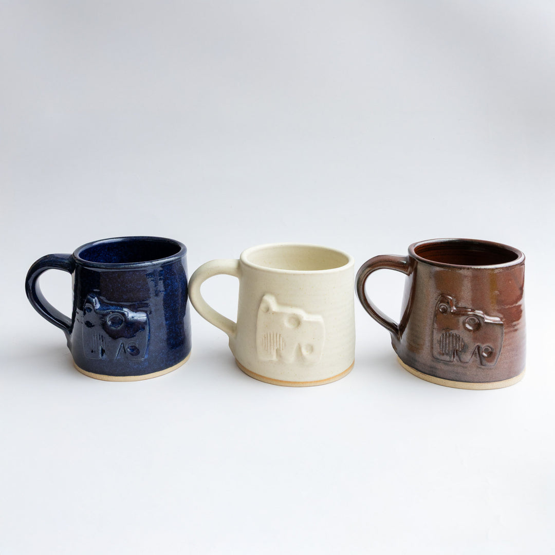 The Hepworth Wakefield Blue Mug by Little Wren Pottery