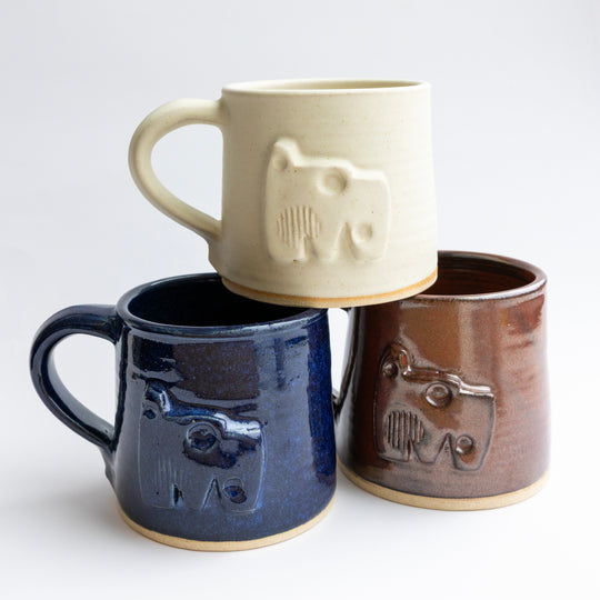 The Hepworth Wakefield Blue Mug by Little Wren Pottery
