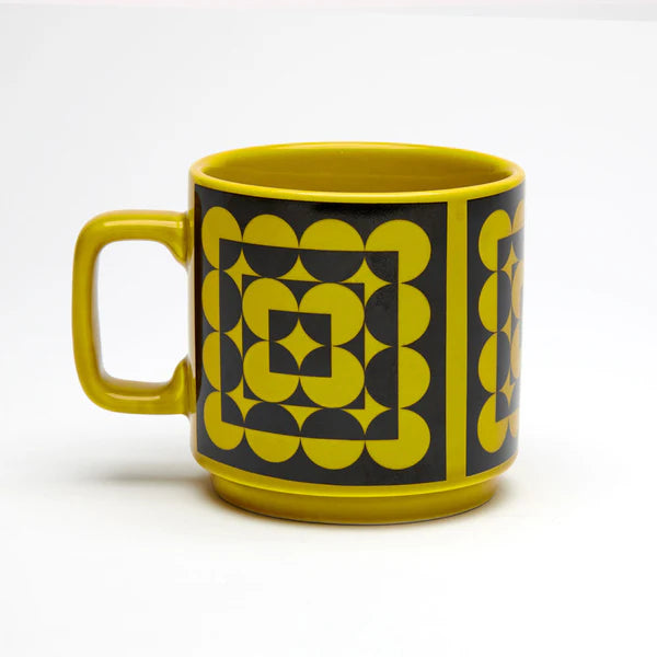 Hornsea Mug Squarcles Chartreuse