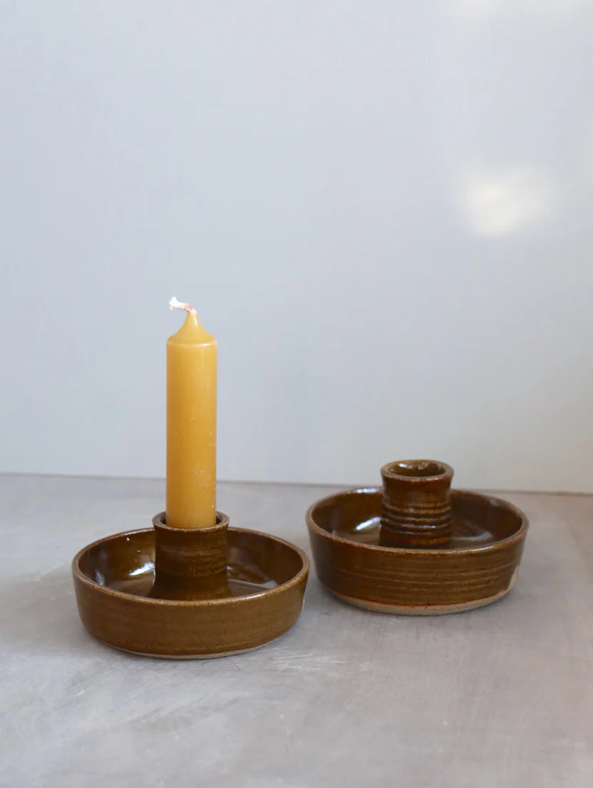 Candle Holder in Umber by Hannah Burgess