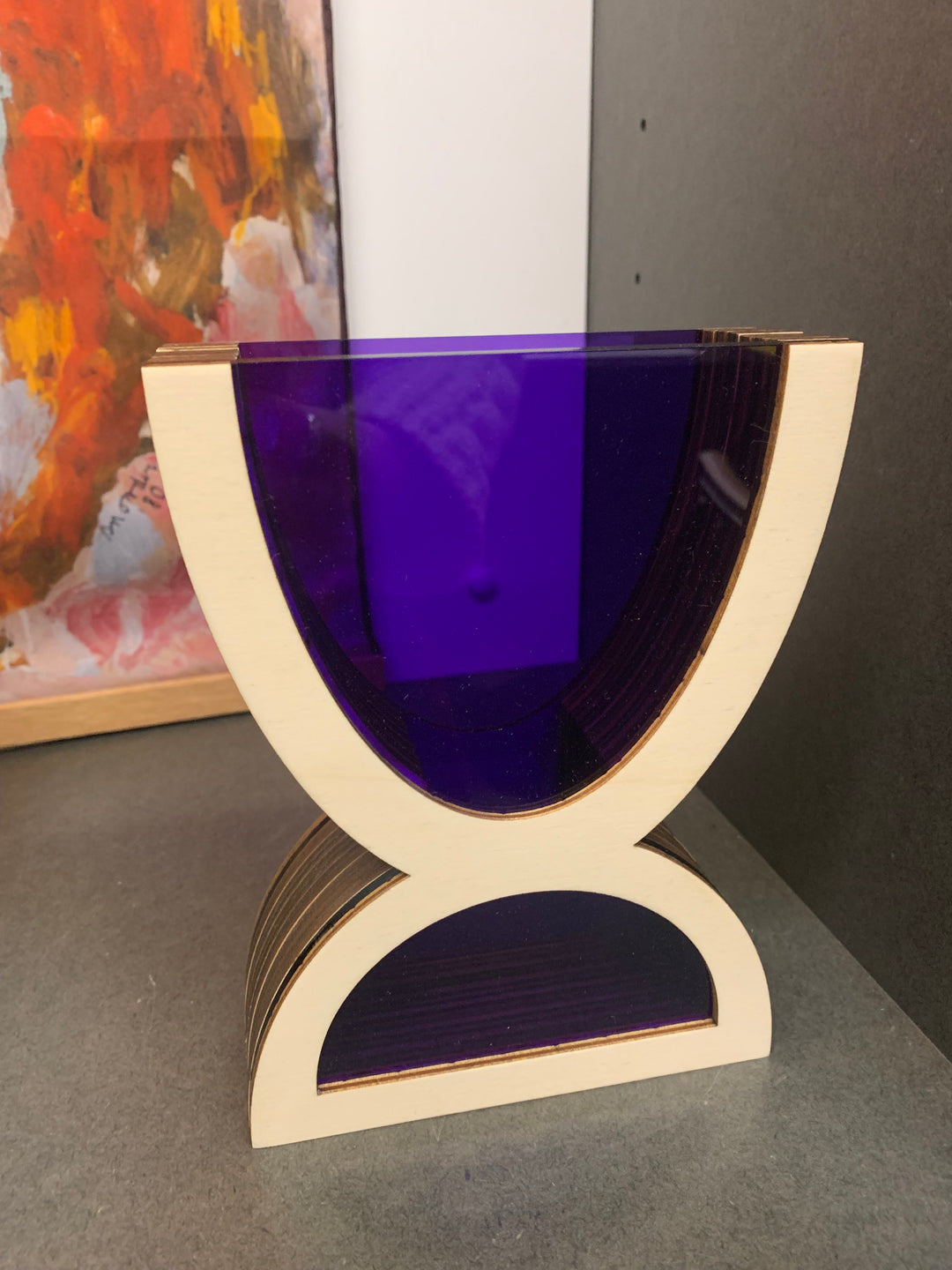 Large Purple Anna Vase by Breesha Partington