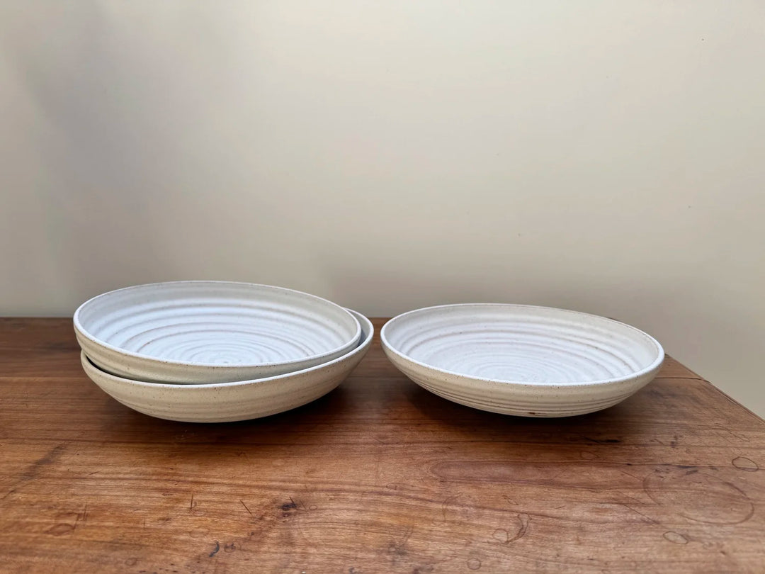 Pasta bowl in Shino by Lucy Rutter