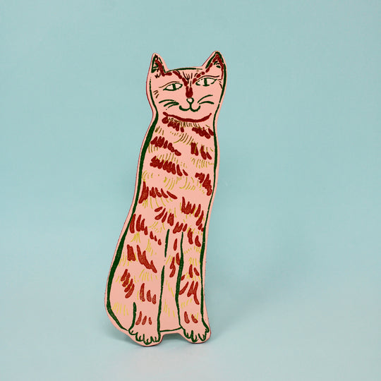 Cat Tails Bookmark - Pale Pink