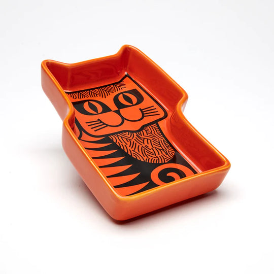 Hornsea Cat Trinket Dish - Orange