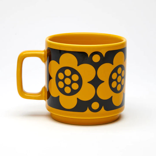 Hornsea Mug - Geo Flower Yellow