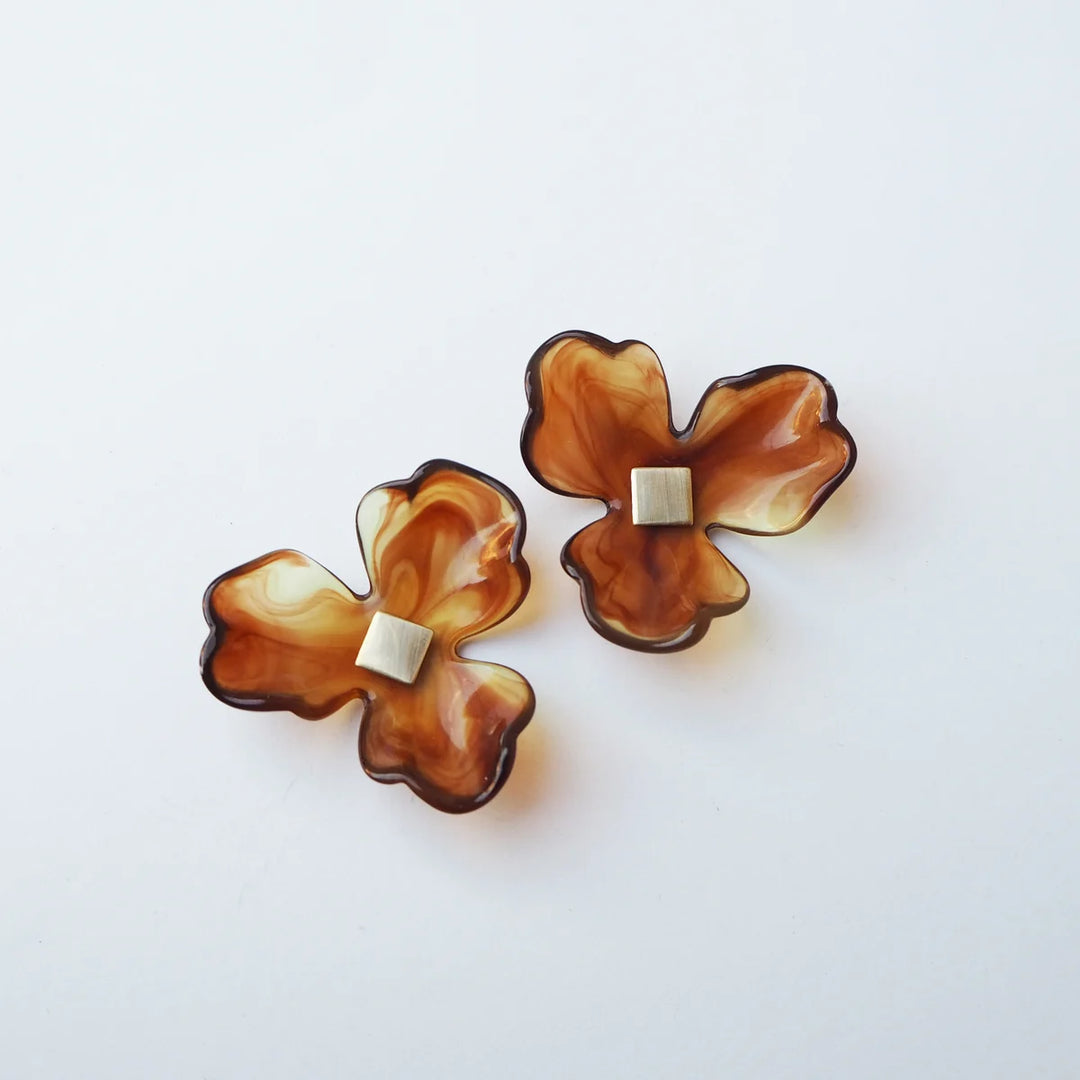 Maxi Bloom Flower stud earrings custom made