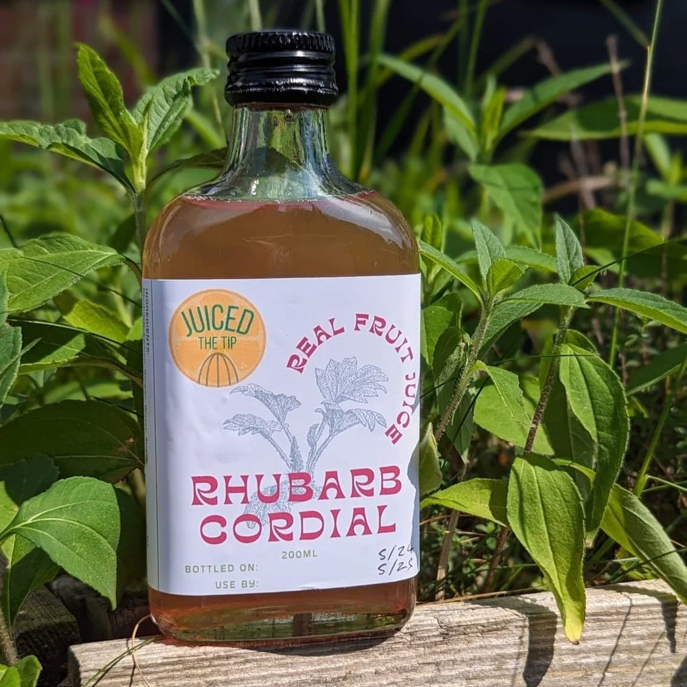 Juiced the Tip Rhubarb Cordial