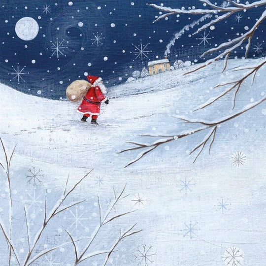 Santa In The Snow Christmas Card Pack